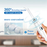 Waterpulse V600 Oral Irrigator 5pcs Tips Dental Water Flosser Electric Cleaner 700ml Oral Hygiene Dental Flosser Water Flossing