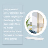 Desktop Bluetooth three color LED light cosmetic mirror Special cosmetic mirror with light Multifunctional desk lamp mirror
