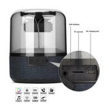Speaker TWS Bass Column Portable Wireless 3D Stereo Speaker Subwoofer Breathing LED Night Light FM DJ Boombox