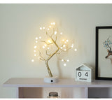 108 LED USB Table Lamp Copper Wire Christmas Fire Tree Night Light Table Lamp Home Desktop Decoration Christmas Decoration