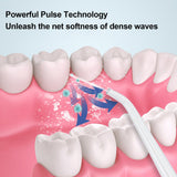 Dental Irrigator Teeth Cleaning Teeth Cleaner 6 Nozzles Water Flosser Large Water Tank Flossing Wireless USB