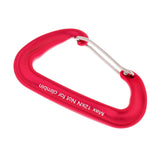 6 Pieces 12KN Aluminum Wire Gate Carabiner for Hammock Camping Hiking Mountaineering Yoga Climbing Accessories