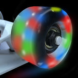 Double-Warped Skateboard Bracket Flash Wheel White Paint Bridge Set Bracket Skateboard Bridge PU Wheel Bracket