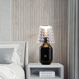 Classic table lamp LED Creative studio Valentina Bedroom Restaurant iron table lamp Nordic Simple Colourful crystal table lamps