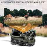 HC801M 2G Hunting Trail Camera 16MP 1080P MMS/SMTP/SMS Wildlife Camera 0.3s Trigger Photo Traps Night Vision Hunter Camera