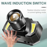 LED Headlamp Flashlight Bright USB Rechargeable Head Lamp Torch Waterproof Headlight for Camping Hiking Outdoors