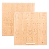 Alphabet Tracing Board Double Sided Letters/ Number with Wood Stylus Pen Montessori Toys for Toddlers Preschool Sensory Play