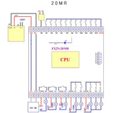 Programmable Logic Controller FX2N-20MR PLC Industrial Control Board 12 Input 8 Output 24V 5A
