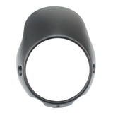 Black Motorcycle Retro Cafe Racer Style 7inch Headlight Fairing Windshield Screen Protector Kit Universal Ornamental