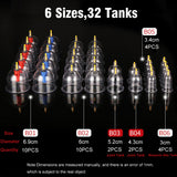 32PCS Cups Chinese Medical Health Care Body Acupoint Vacuum Cupping Set Home Suction Pump Cupping Massage with Magnetic Therapy