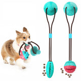 Pet Dog toys Interactive Cat Dog Chew Toy Rubber Balls with Suction Cup for Small Large Dog Tooth Cleaning Balls toys
