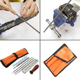 8 PCS Chainsaw Sharpener File Kit Hand Tool for Sharpening Electric Chain Saw Includes 5/32 3/16 7/32 Inch Round File, Flat File