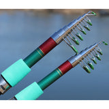 GHOTDA Hard Telescopic Fishing Rod Portable Boat Rock Fishing Rod