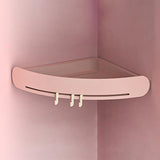 Bathroom Shelf Organizer Corner Shelf Storage Holder Plastic Bathroom Rack Suction Cup Shower Wall Holder Shampoo Holder