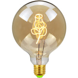 Antique LED bulbs Creative Soft light rose modeling Decorative lamp Spherical warm light Personalized retro lamp E27 4W