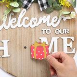 Hot Welcome Door Sign Interchangeable Seasonal Home Sign Rustic Farmhouse Decor Front Door Decor For Home