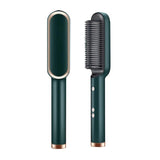 Hair Straightener Brush Heat Comb Hair Straightening Iron Adjustable Temperature Settings Anti Scalding Professional Hair Salon