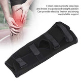 Knee Immobilizer Strong Comfortable Support Practical Knee Splint Brace with Four Adjustable Straps Therapy Knee Brace