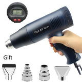 2000W 220~240V EU Plug Digital Display Electric Industrial Grade Heat Hot Air Gun Hair Dryer Automobile Film Tool