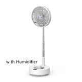 USB Portable Electric Fan Rechargeable Retractable Spray Fan Foldable Household Air Circulation Fan For Travel Home Office