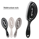 Curved Mosquito Coil Style Hair Massage Comb Air-cushion Comb Beauty Tool Sealed Bag Big Curved Comb