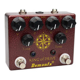 Demonfx King of Tone Overdrive Stomp Analog Based on Analog Man Effect King of Drive Guitar Effect Pedal Accessories