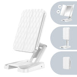 Foldable Double Triple Magnifying Table Mirror With Warm Cold White LED Light Battery Power Portable Women Cosmetic Makeup Tool