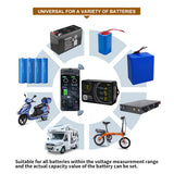 JUNTEK KL110F 0~100A Coulomb Counter Lithium Battery Battery Car Battery Lithium Iron Phosphate Capacity Tester BT APP Monitor