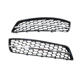 2Pcs Fog Light Lamp Cover Gloss Moulding Lightweight Accessories Replacement for Audi A3 8P 2008 - 2012 Models Bumper
