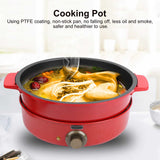 Electric Multi Cooker Multifunctional Cooking Pot Electric Cooker for Frying Grilling Hot Pot with Host 220V Kitchenware