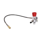 PCP Tank Dual Gauge Charging Valve Air Filling Station Refill Adapter With 400 Bar 6000 Psi Gauge 50Cm Hose