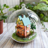 CUTEBEE Doll House Miniature DIY Dollhouse With Furnitures Wooden House For Children Birthday Gift Mood for Love Toys   B015