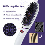 Electric Hot Comb Professional Hair Straightener Heating Hair Straightening Brush Styling Hair Comb Negative Lon Hair Curler
