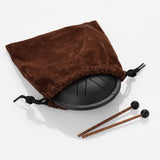 5.5 Inch Mini Steel Tongue Drum 6 Notes Handpan Drum Steel Pocket Drum Percussion Instrument with Mallets Carry Bag for Yoga