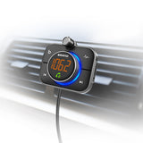 Wireless Car Bluetooth FM Transmitter MP3 Player QC3.0 18W+ PD3.0 24W Fast Charger LED Handsfree For Auto Phone Accessories