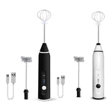 Handheld Adjustable 3 Speed USB Whisk Milk Frother 3 Speed Household Hand Blender Electric Battery Coffee Milk Frother