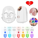 7 Color Led Face Light Therapy Mask Hot Mist Sparyer Facial Steamer Nano Moisturizing Beauty Machine For Women Face Skin Care