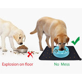 Silicone Pet Food Mats Tray Non Slip Pet Dog Cat Bowl Mats Placemat Dog Pet Cat Feeding Mat Waterproof Dog Cat Food Mats
