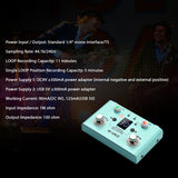 Effect Pedal Drum &amp; Looper Effector Mini 2-in-1 Looper Drum Machine Double Footswitch Looper Pedal Looper Guitar Pedal 30 Drums