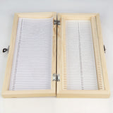 Wooden Microscope Slides Box 50pcs Biological Pathological Slides Storage Box Portable Rectangle Holder Case
