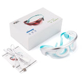 3 Colors LED Light Therapy Eyes Mask Massager Photon Treatment 40℃ Warm Massage SPA Vibration LED Face Mask Eye Wrinkle Removal