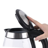 EU Plug 220V Electric Kettle With Automatic Power-off Glass Blue Light Kettle 1.8l Household Boiling Kettle Anti-scalding Glass