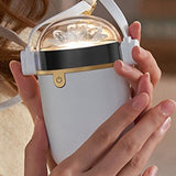 USB Charging Hand Warmer Portable Neck Hand Warmer Double-Sided Heating Hand Warmer Mini Mobile Power Bank (White)