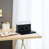6In1 Multi Wireless Charger For Iphone 13 12 11 XS Pro Max RGB Night Light Alarm Clock Charging Staion For Apple