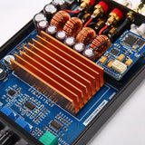 Dual TPA3255 Bluetooth 5.0 Subwoofer Amplifier QCC3034 Stereo HIFI Class D Digital Power Amplifier in Case