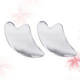 2Pcs Transparent Scraping Boards Practical Beauty Salon Supplies Guasha Massage Tools for Parents Mengua sha massage tool