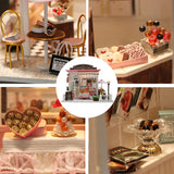 DIY Doll House Miniature Dollhouse With Furnitures Wooden House Miniaturas Toys For Children New Year Christmas Gift C&M