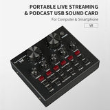 BM800 Microphone Kit With V8 Sound Card Professional Microphone Studio Condenser Microphone For Computer