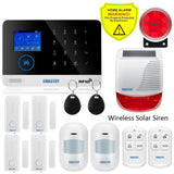 Wireless Tuya APP SIM GSM Home RFID Burglar Security LCD Touch Keyboard WIFI GSM Alarm System Sensor kit Russian,Spanish Voice