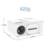 Salange PTY60 Mini projector Portable Beamer Supported 1920*1080P Full HD Home Theather With 30000 Hrs LED Lamp Life TV Stick